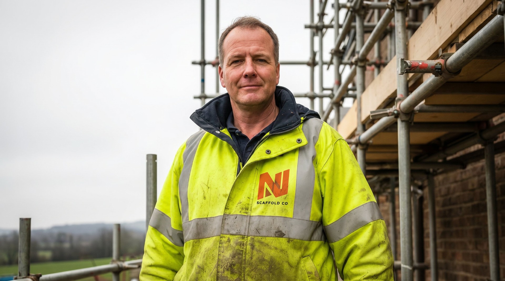 Portrait of a Lancashire scaffolder