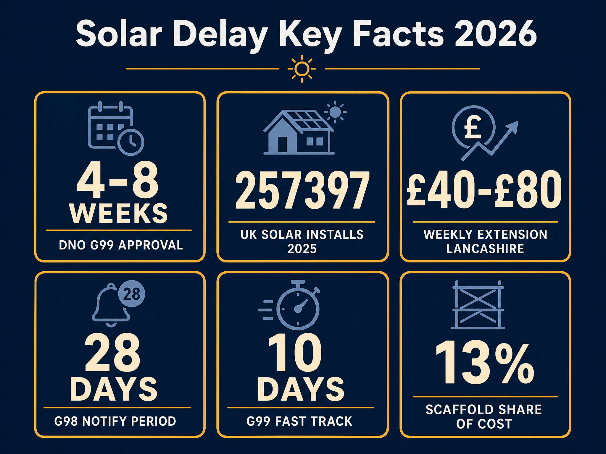 Solar delay key facts 2026
